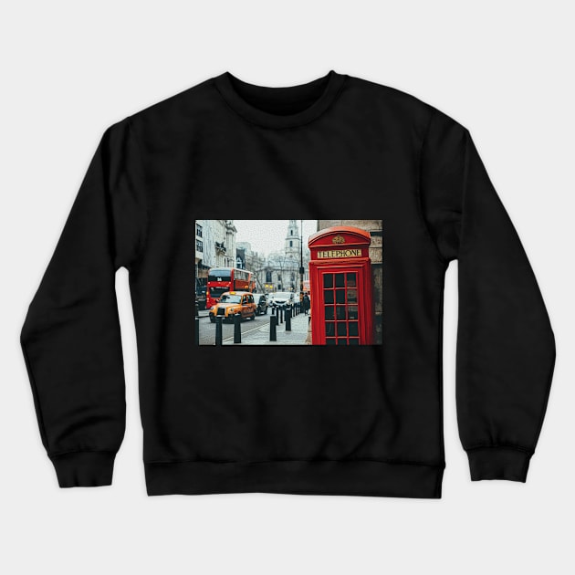 London Cabin Crewneck Sweatshirt by World Wonder